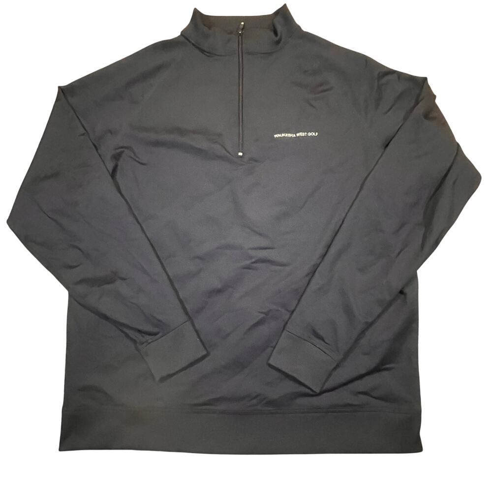 FootJoy Navy Blue Quarter Zip Golf Pullover Waukesha West Golf Mens XL